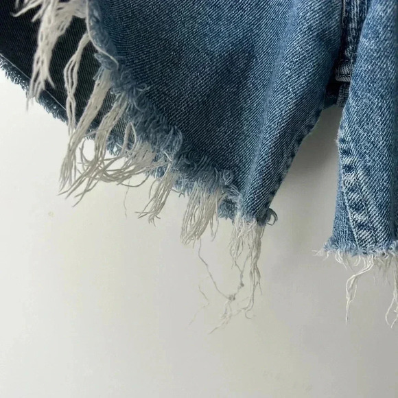 Vintage high waist relaxed fit denim short - Picture 6 of 9